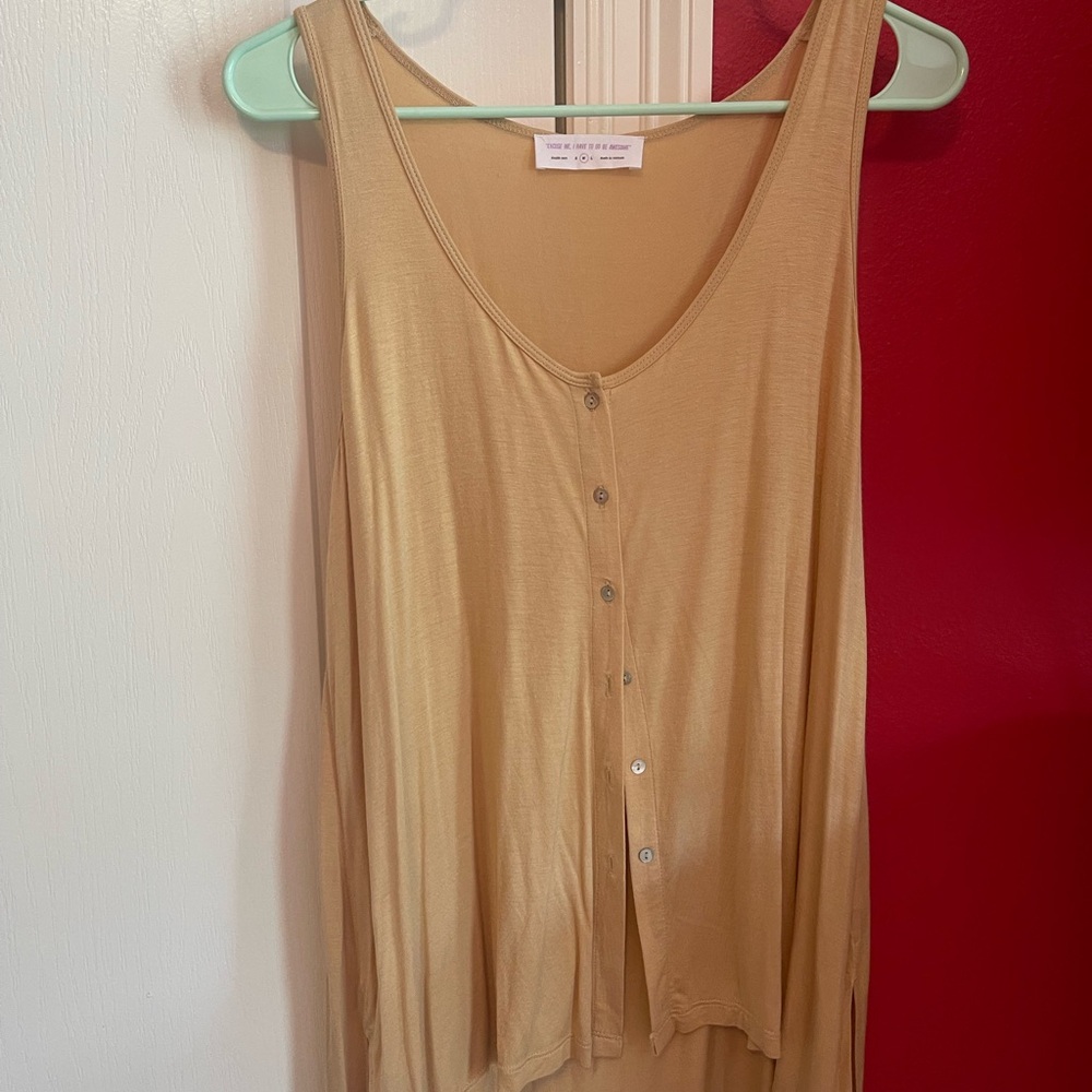 Mustard colored tank top